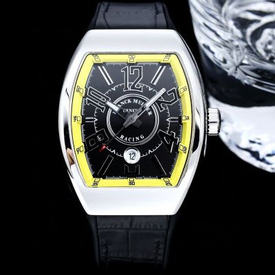 Franck Muller V45 SC DT series Sliver steel case Diameter 42mm watch